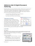 Acrobat Digital Document Authoring