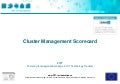 FITT Toolbox: Cluster Management Scorecard