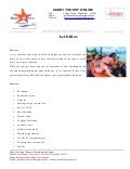 Victory Cruise, Victory cruise Activities
