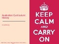 Australian Curriculum (History F-10) Summary