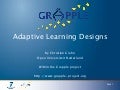 Adaptative Learning Designs