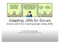Adapting JIRA For Scrum