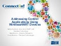 Addressing control applications using wireless hart devices