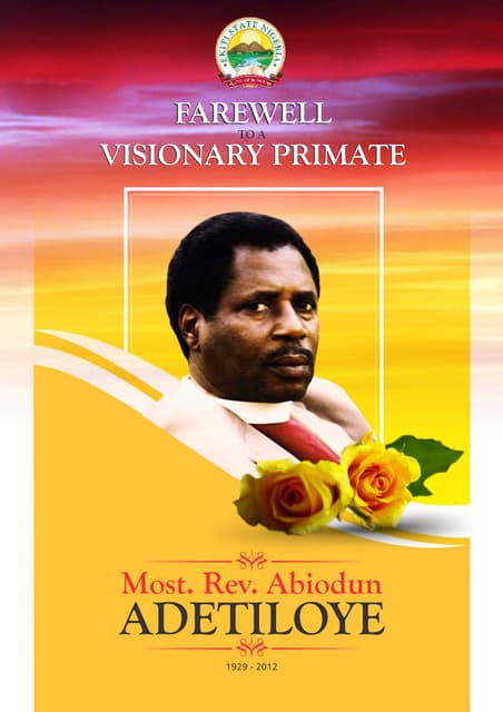 An Afternoon of Tributes Programme