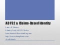 Adfs 2 & claims based identity