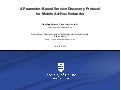 A Parameter-Based Service Discovery Protocol for Mobile Ad-Hoc Networks