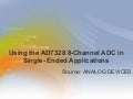 Using the AD7328 8-Channel ADC in Single-Ended Applications
