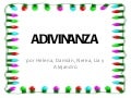 Adivinanza