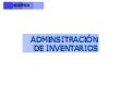 Administración De Inventarios