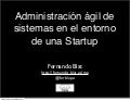 Administración ágil de sistemas en el entorno de una startup