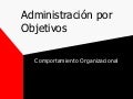 Administración por Objetivos