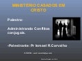 Administrando conflitos conjugais