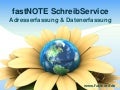 Adresserfassung und Datenerfassung