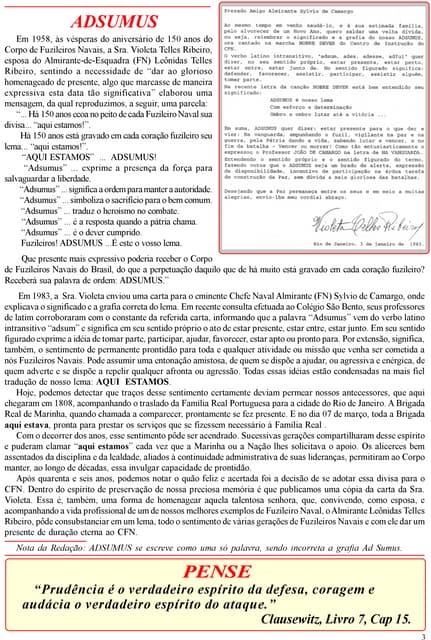 Adsumus - O Lema dos Fuzileiros Navais