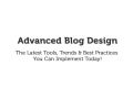 Advanced Blog Design - New Media Expo 2013 (#nmx)