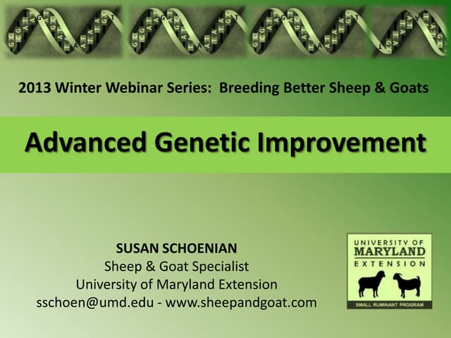 Advanced genetics