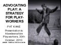 Pat Kane: Advocating play - a strategy for playworkers