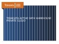 Teradata Active Data Warehouse Private Cloud