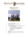 AEI Wind Farm Noise 2011