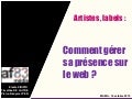 Musique : bien gérer sa présence sur le web