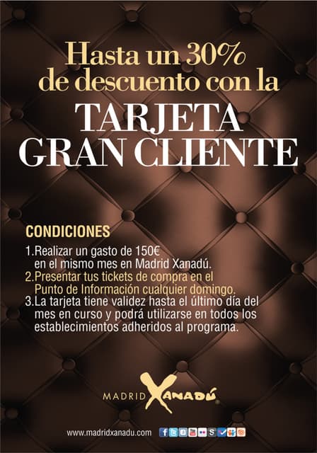 Tarjeta Gran Cliente Madrid Xanadú