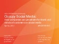 Occupy Social Media: How to occupy the hearts and minds of your customers on social media
