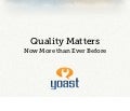 Affiliatedag 2011 - Quality Matters (in Dutch)
