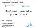 Zvyšování konverzního poměru v praxi 