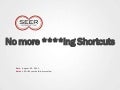 Affiliate Summit Keynote - No Shortcuts