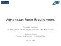 Afghanistan Force Requirements