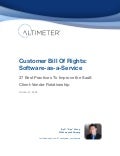 Customer Bill Of Rights: SaaS