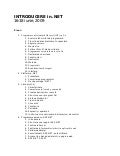 Agenda - Introducere in .NET