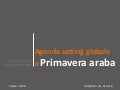 Agenda setting globale e primavera araba