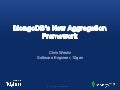 MongoDB&rsquo;s New Aggregation framework