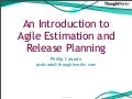 Agile Estimation And Planning