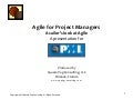 Agile for project managers  - A presentation for PMI