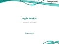 Agile Workshop: Agile Metrics