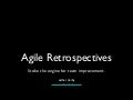 Agile Retrospectives