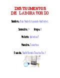 Instrumentos de Laboratorio
