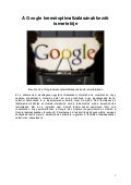 A Google KeresőOptimalizáLáSáNak Kezdő IsmertetőJe