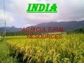 AGRICULTURAL RESOURCES IN INDIA