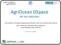 AgriOcean DSpace: an introduction