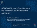 Agrovoc Linked Open Data and the Voc Bench, Potentials for the Community