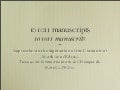 101011 manuscripts: Approaches to the digitisation of the Chronicle of Matthew of Edessa