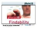 AIIM Market IQ On Findability Webinar Press Version