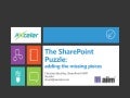 The SharePoint Puzzle: AIIM SharePoint Survey -- Results and Analysis