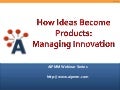 Webinar: How Ideas Become Products