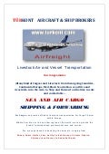 Air cargo shipping and  forwarding  ys a 999