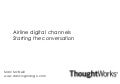 Airline digital channels: Starting the conversation