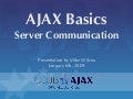 ClubAJAX Basics - Server Communication